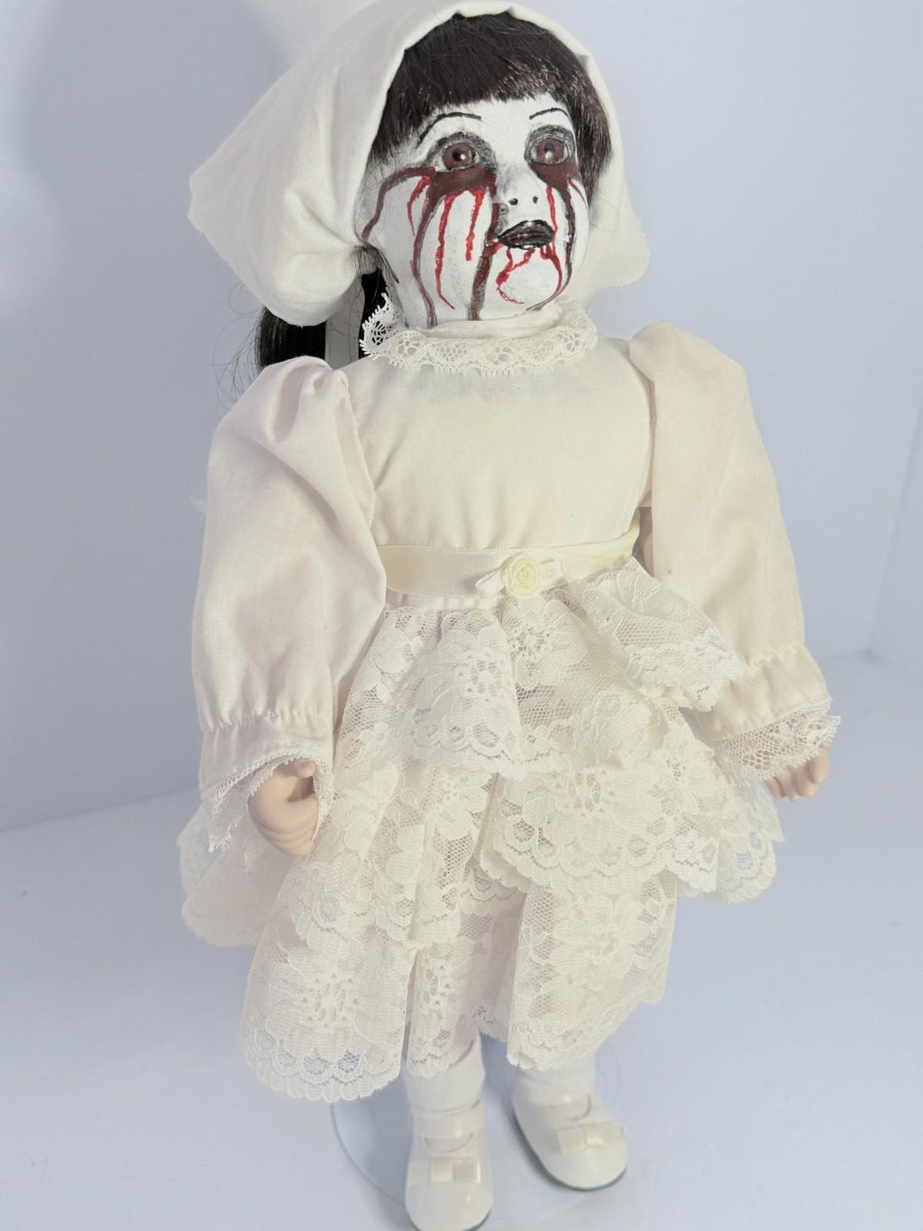 Sister Beatrice  - OOAK Scary Creepy Doll 14" Hand Painted Horror Haunting Art