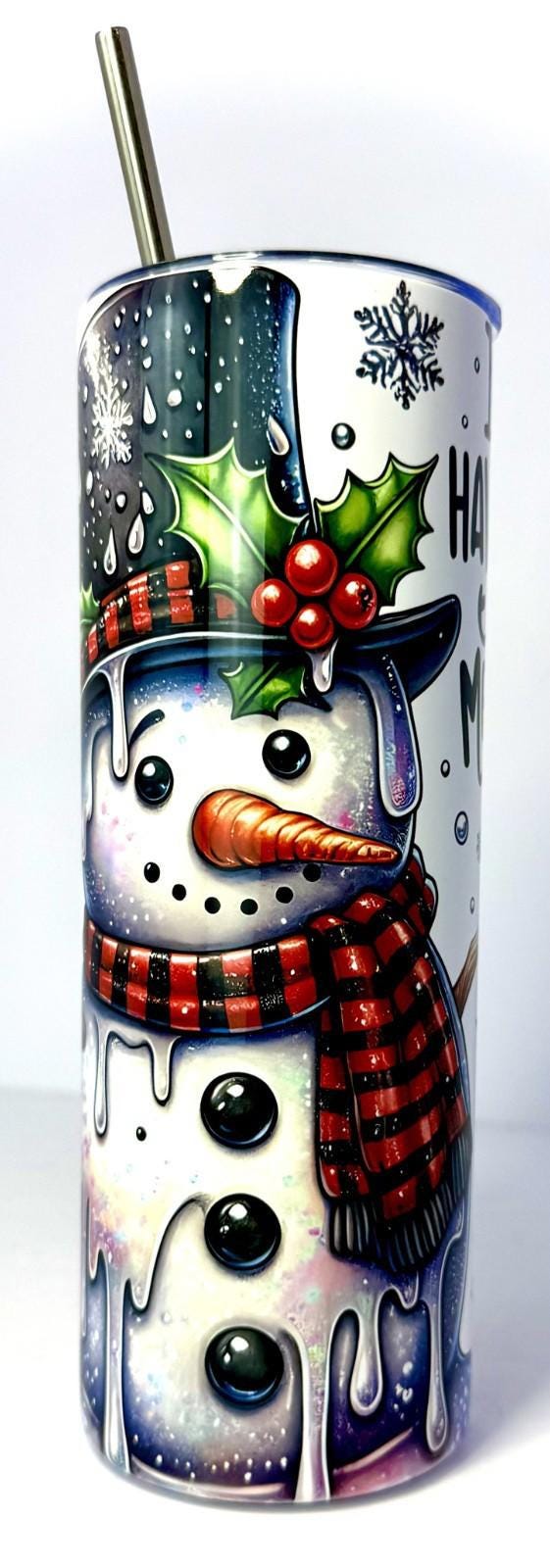 20 oz Meltdown Stainless Steel Tumbler with Lid, Straw