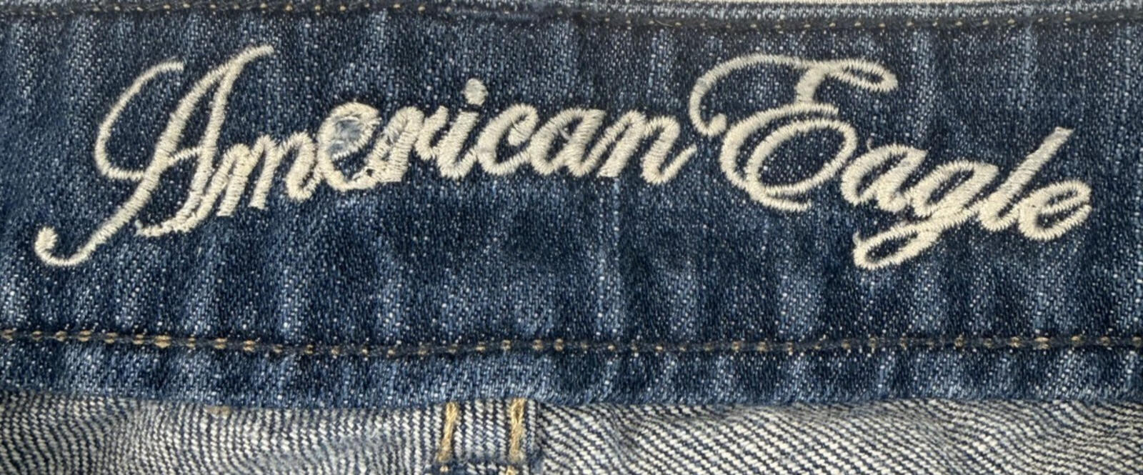 American Eagle 77 Straight Jeans Womens Size 6 Long Blue Denim 30x31