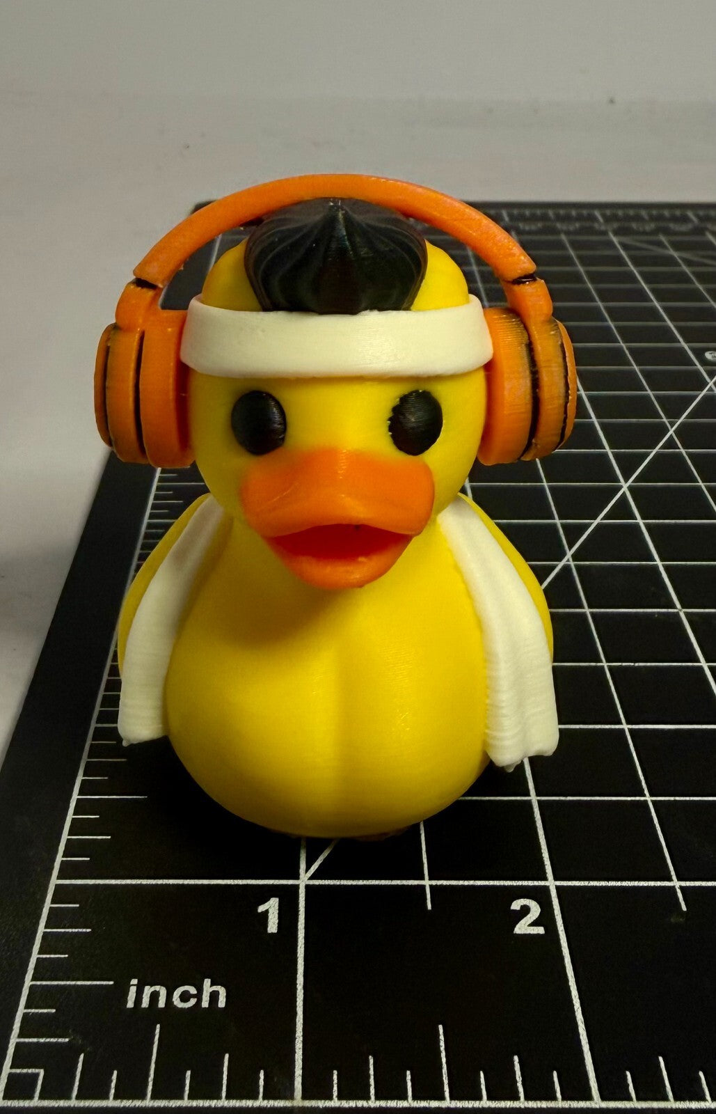 3d Printed Gym Bro Duck - Personalized - 2 1/5 Inch Tall