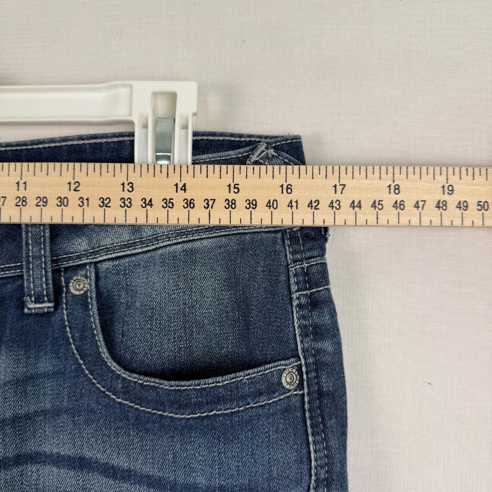 Maurices Straight Leg Jeans Size 8 Short Womens Blue Stretch