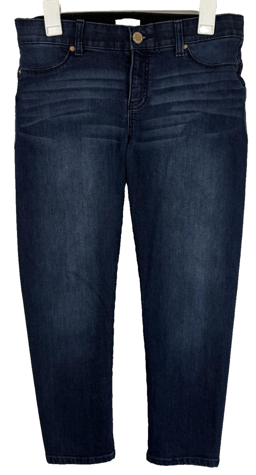 Juicy Couture Crop Capri Womens Jeans Size 6 Skinny Medium Blue Elastic Waist