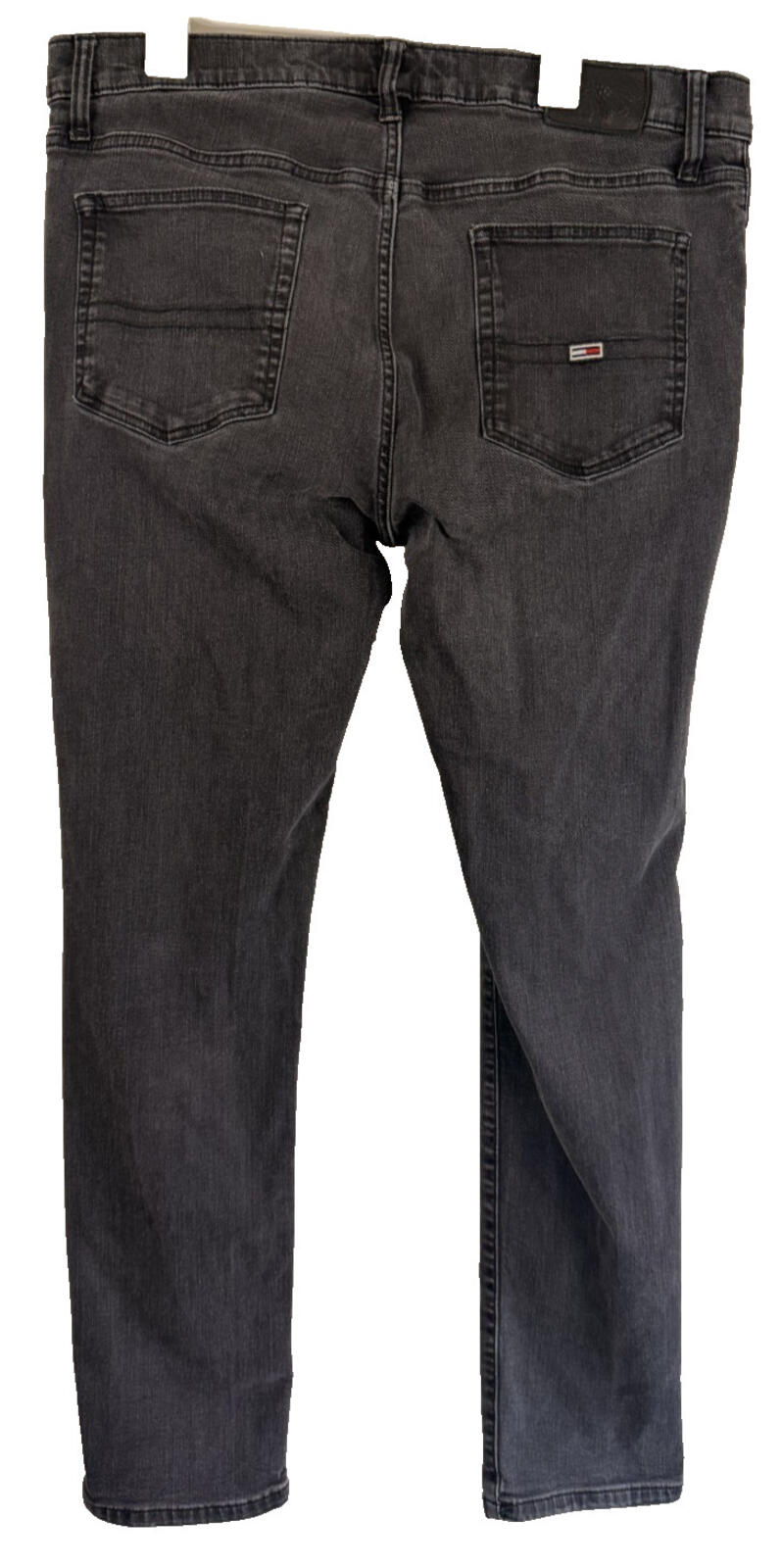 Tommy Hilfiger Mens Slim Jeans W36 L32 Black (Fits like 38x32)