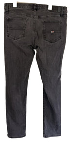 Tommy Hilfiger Mens Slim Jeans W36 L32 Black (Fits like 38x32)