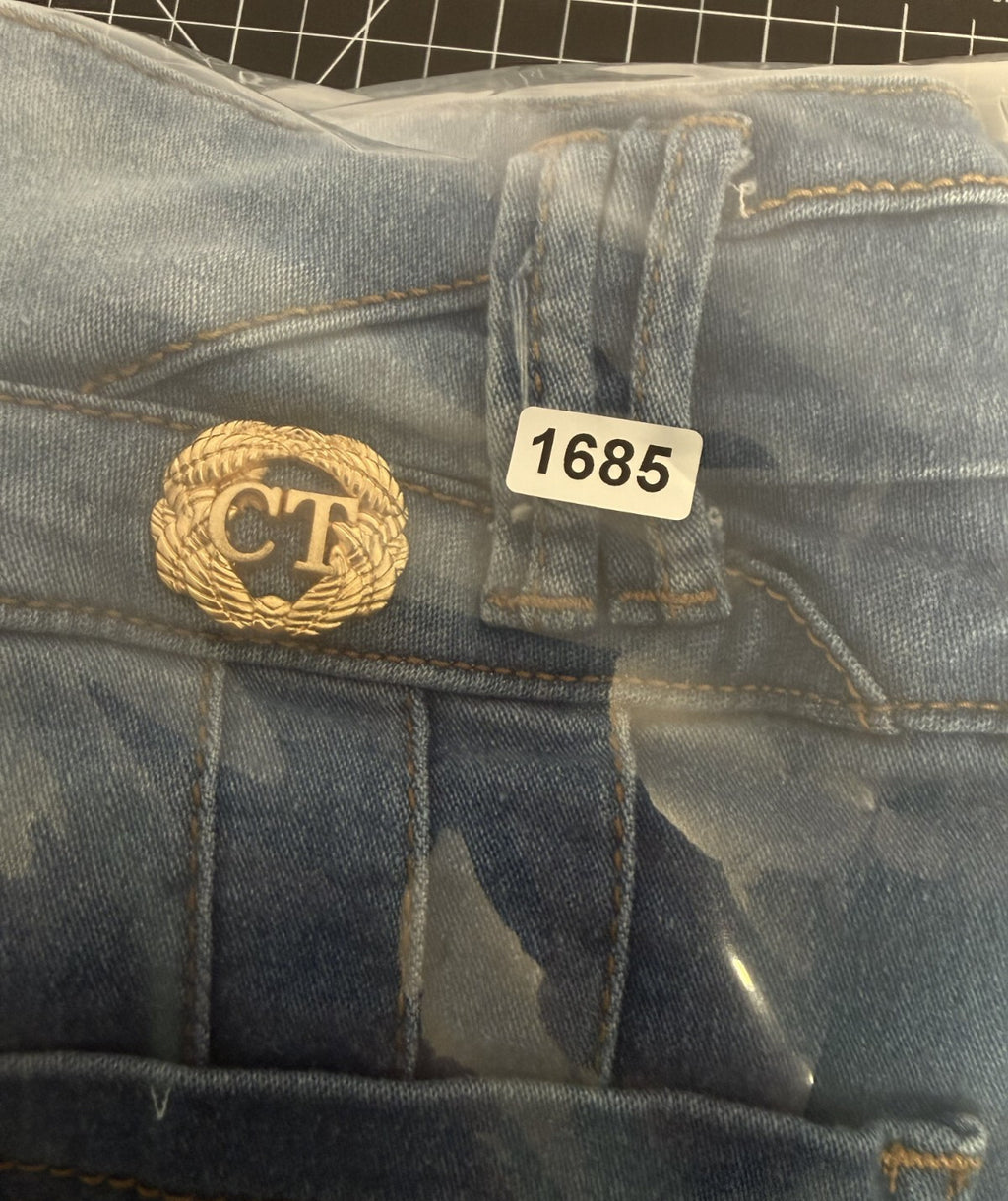 Cutie Pie Womens Jeans Size 5 Blue Stretch - Same Day Shipping