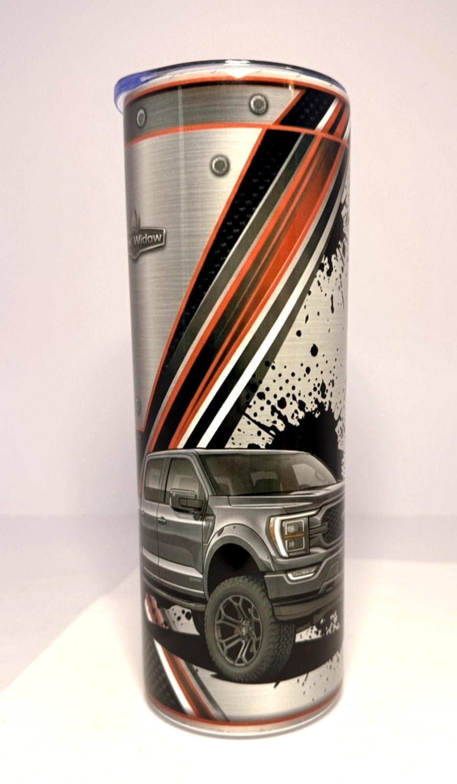20 oz Ford Black Widow Stainless Steel Tumbler with Lid, Straw - F150