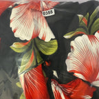 Advance 2 Piece Top/Pants Womens Floral outfit size S/M black red lightweight