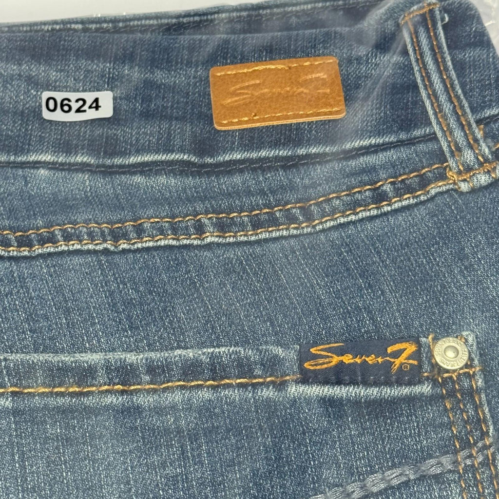 Seven 7 Tummyless High Rise Jeans Womens Size 16 Dark Wash Skinny Stretch Denim