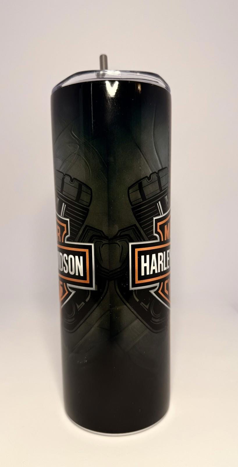 20 oz Harley-Davidson Stainless Steel Tumbler with Lid, Straw -Motorcycles
