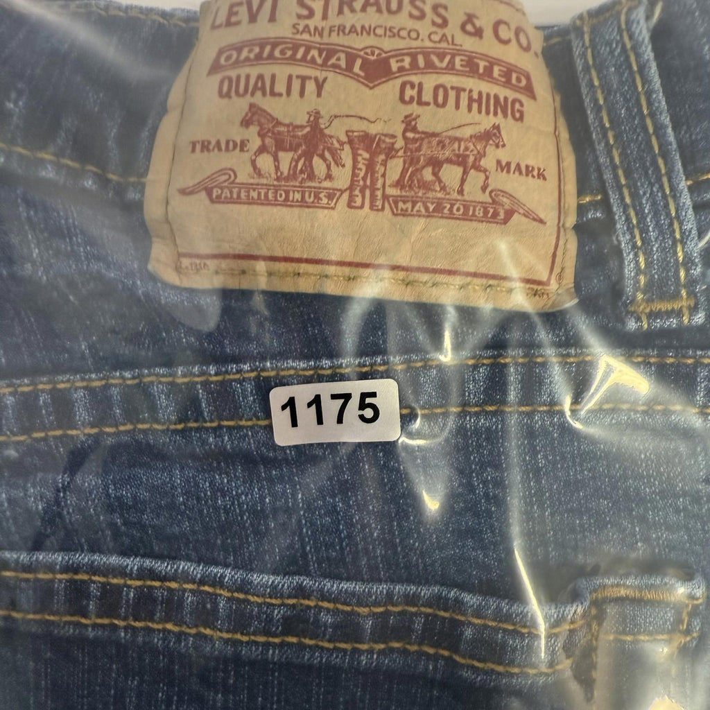 Levis 550 • Relaxed Boot Cut Stretch Blue Jeans Womens • Size 10 M (30x30)