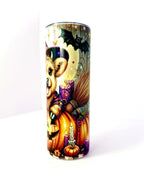 20 oz Witch Cow Stainless Steel Tumbler with Lid, Straw