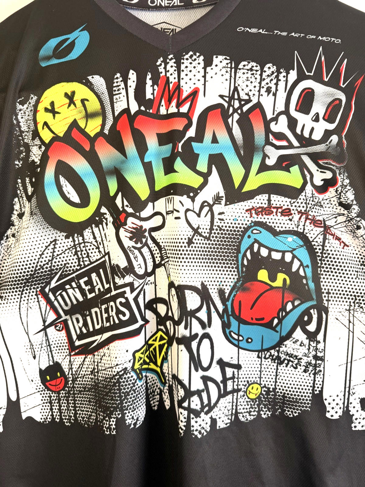 O’Neal Enjoy The Ride Jersey Size Mens XL - Padded Forearms - Graffiti Art