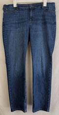 DULUTH Trading Women’s Straight Leg Stretch Dark Wash Jeans Size 16W x 31
