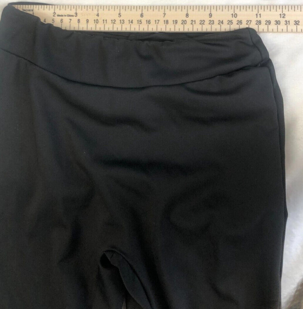 Shein Womens Yoga Black Pants with butt lifting scrunch size s rear pockets