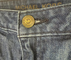 Michael Kors Womens Skinny Jeans Size 6 Blue Mid Rise Zipper Pocket Denim