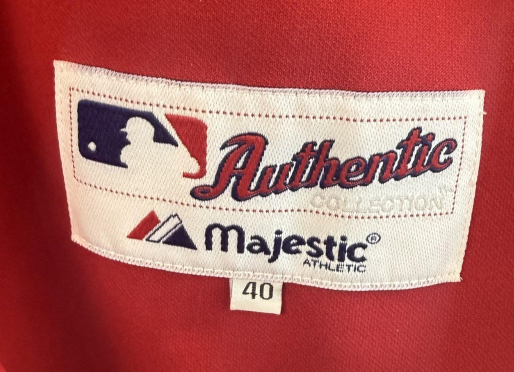 Vintage Majestic Boston Red Sox Jersey Red Made In USA MLB Fan 01 Mens M