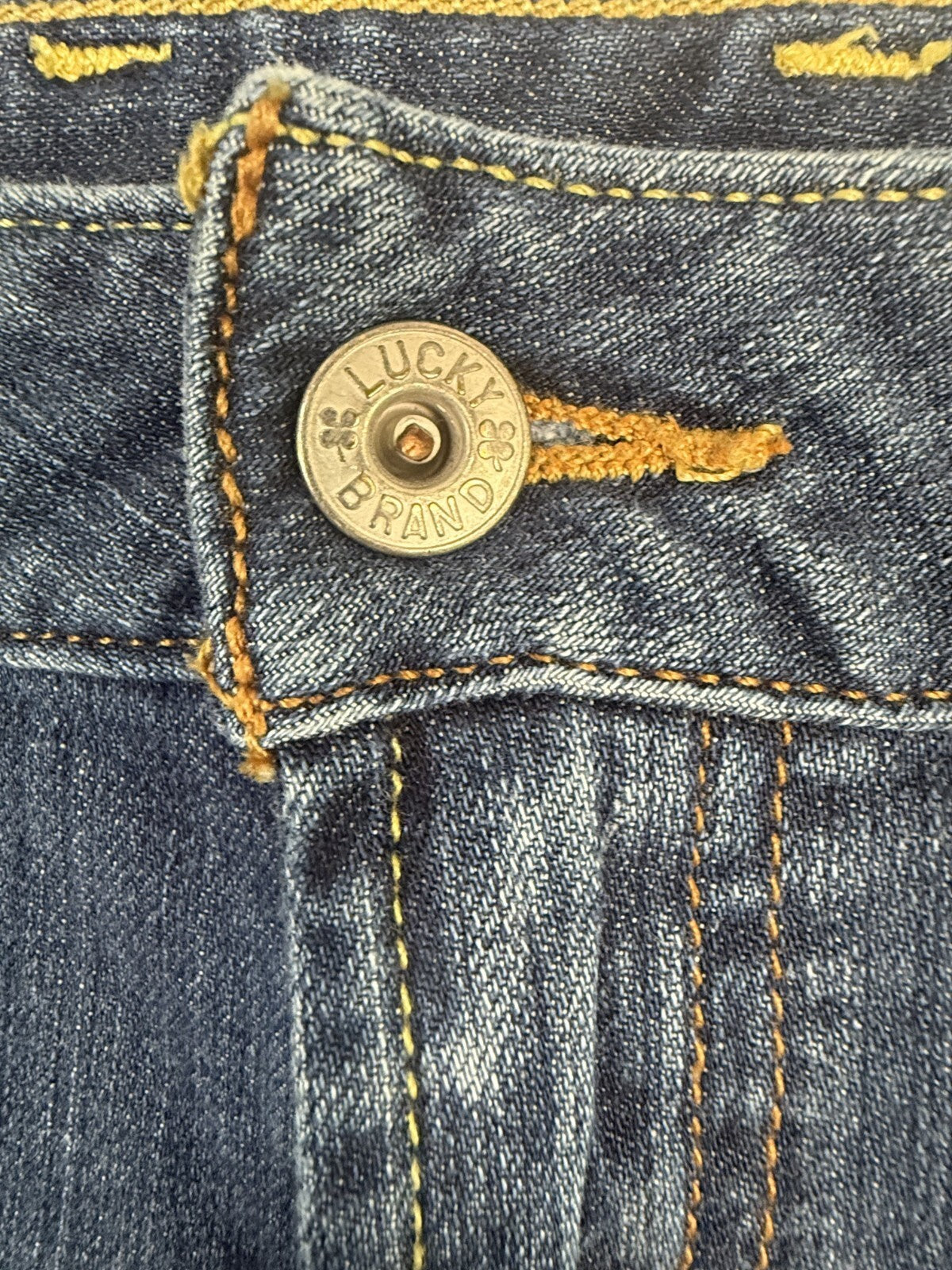 Lucky Brand Dungarees Lola Straight Womens Jeans Size 28 Denim Blue