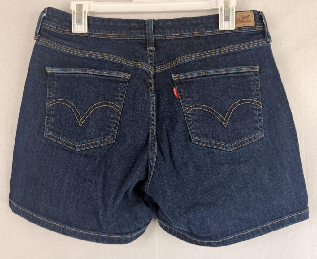 Levis womens mid length denim shorts size 10 - Stretch