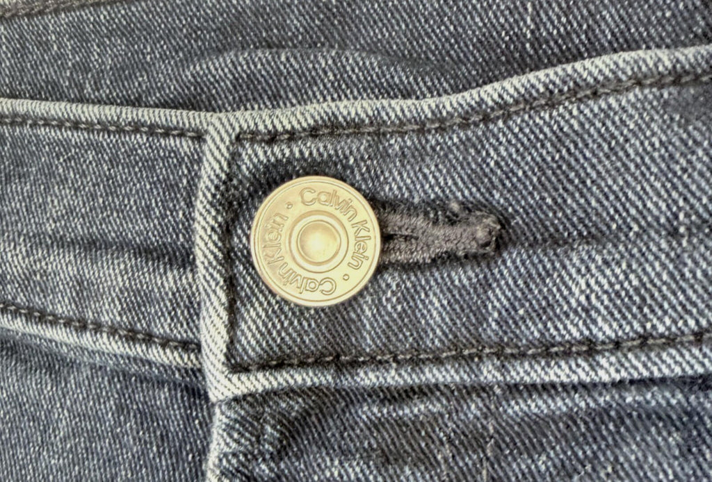 Calvin Klein Jeans Mens Sz 33x30 Blue Standard Straight Jeans Stretch Nice Fade
