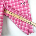 Puma Sport lifestyle Pink/white Plaid Womens Bremuda Shorts Size 8