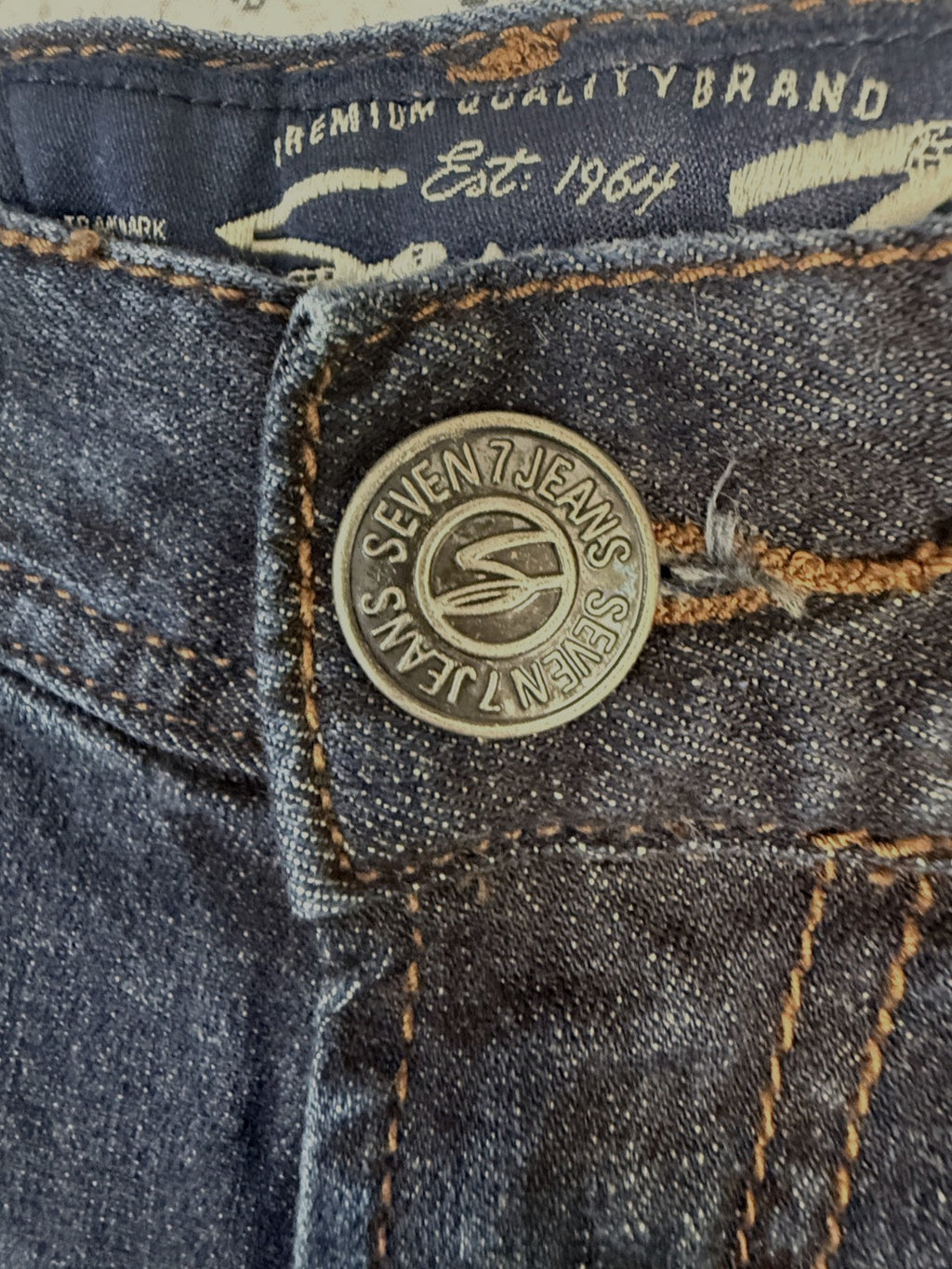 SEVEN 7 Jeans Mens 30x30 Skinny Stretch Blue Denim - Cowboy - Western
