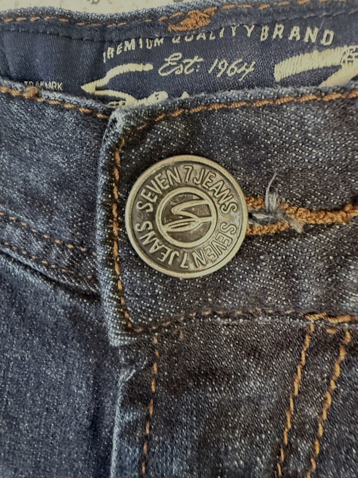 SEVEN 7 Jeans Mens 30x30 Skinny Stretch Blue Denim - Cowboy - Western