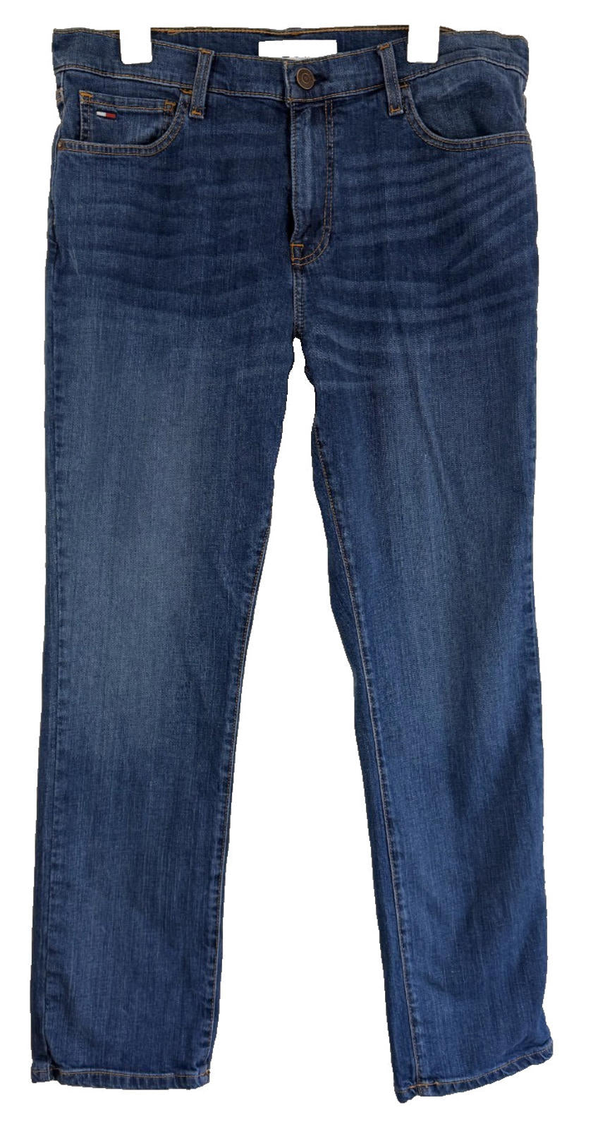 Tommy Hilfiger Jeans Mens 34x30 Blue Denim Classic Straight Fit