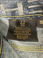 Helix Slim Boot Cut Jeans Mens 32 x 30 Distressed Y2k