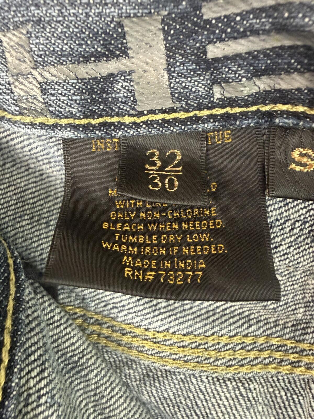 Helix Slim Boot Cut Jeans Mens 32 x 30 Distressed Y2k