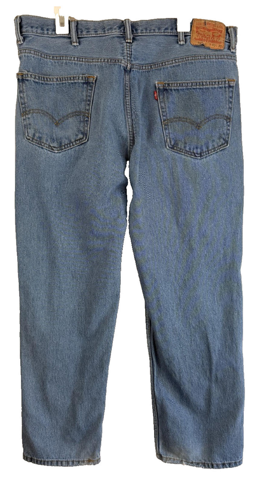 Levis 550 Men’s Size 40x30 Medium Wash Blue Denim Jeans Relaxed Fit 100% Cotton
