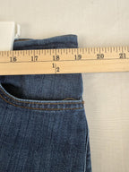 DULUTH Trading Women’s Straight Leg Stretch Dark Wash Jeans Size 16W x 31