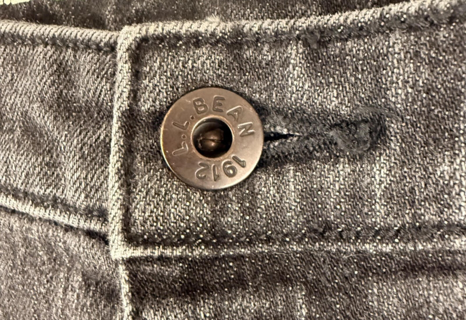 LL Bean Womens Favorite Fit Jeans Size 12 M/T Black Denim Straight Leg