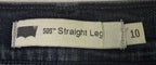 Levis Womens 505 Straight Leg Jeans Size 10 Blue Dark Wash Stretch Denim