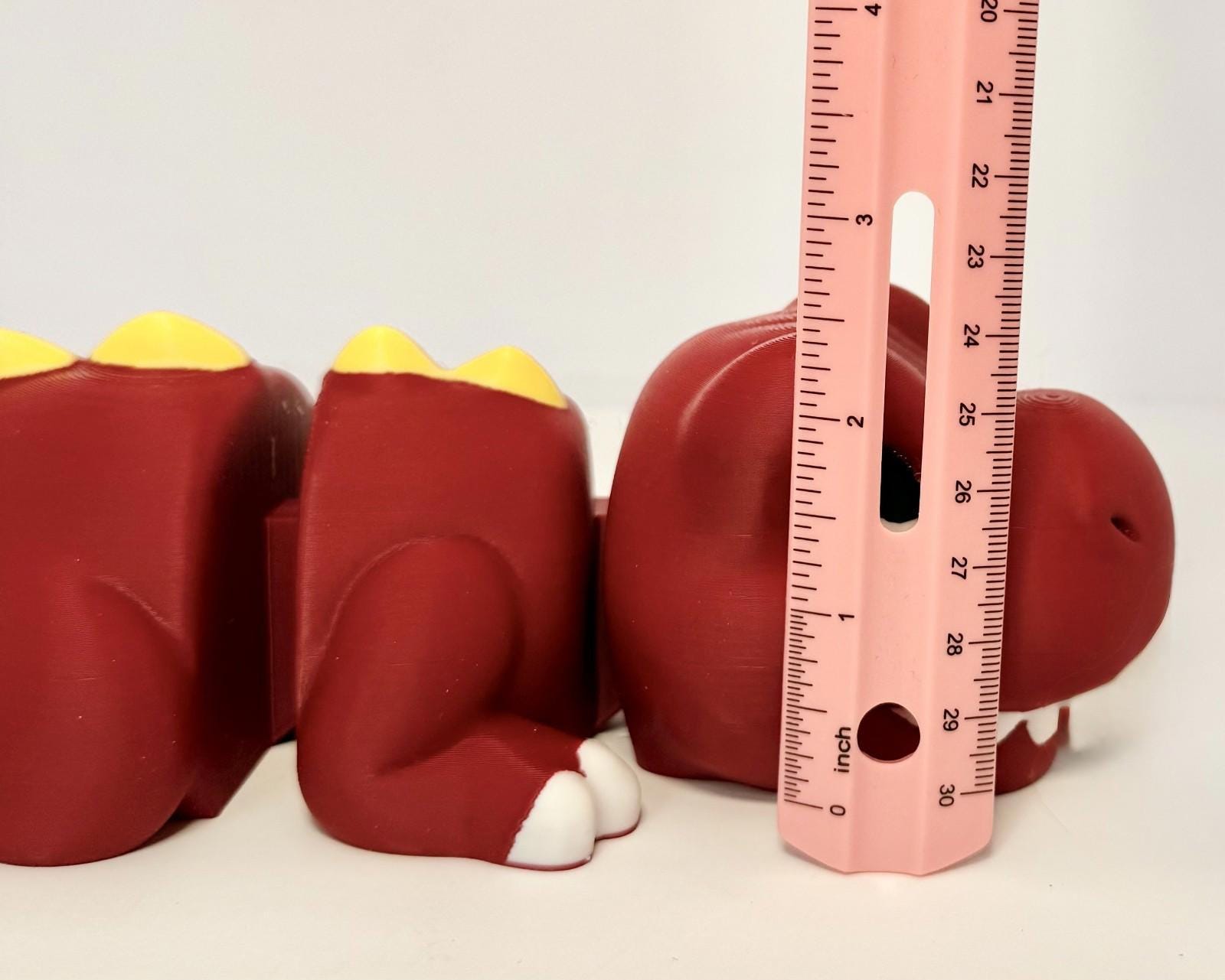 Large 3D Printed Articulated Dino – Colorful Flexible Dinosaur Toy Figurine