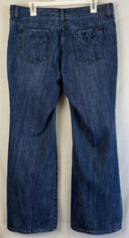 Seven7 Womens Jeans Size 14 Flare dark Stretch