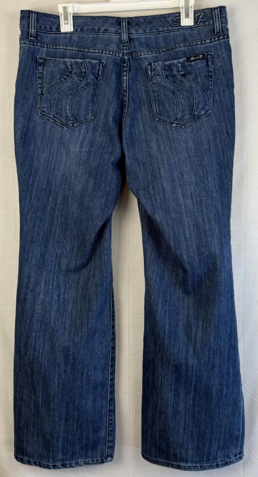 Seven7 Womens Jeans Size 14 Flare dark Stretch