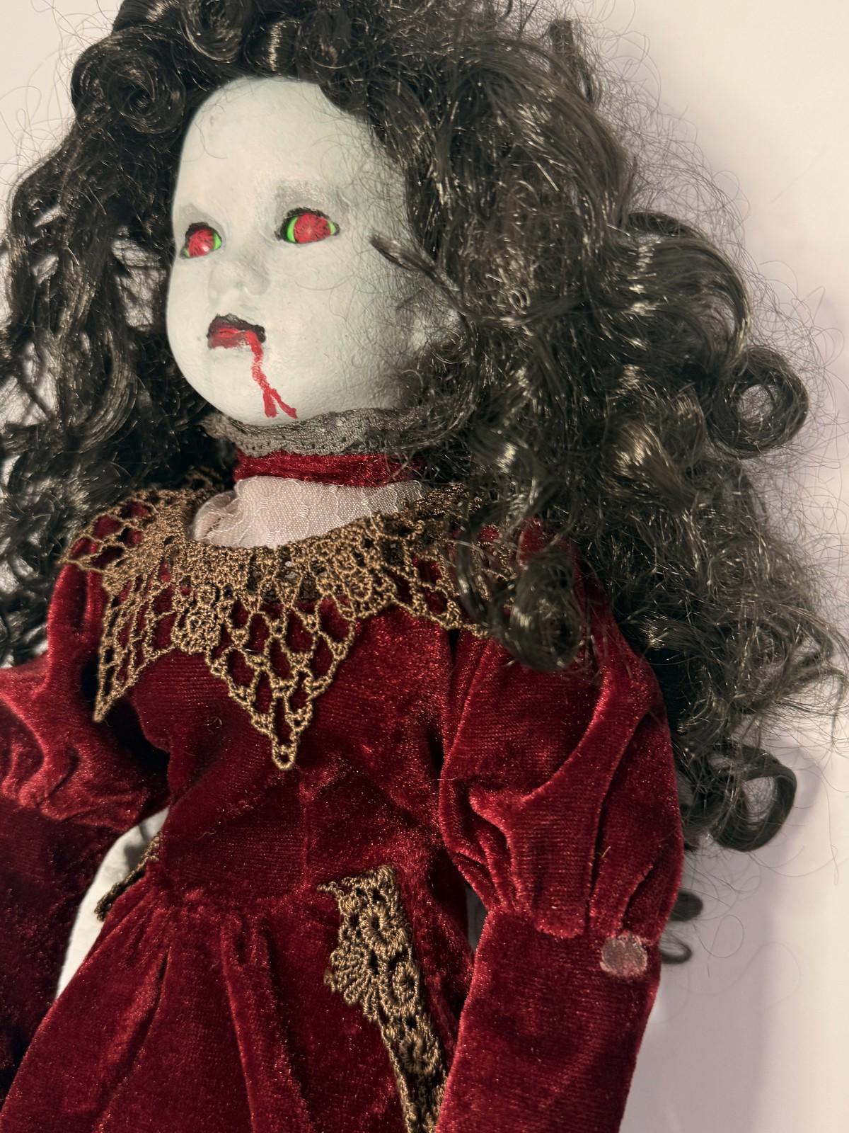 Countess Seraphina - OOAK Scary Creepy Doll 18" Hand Painted Horror Haunting Art