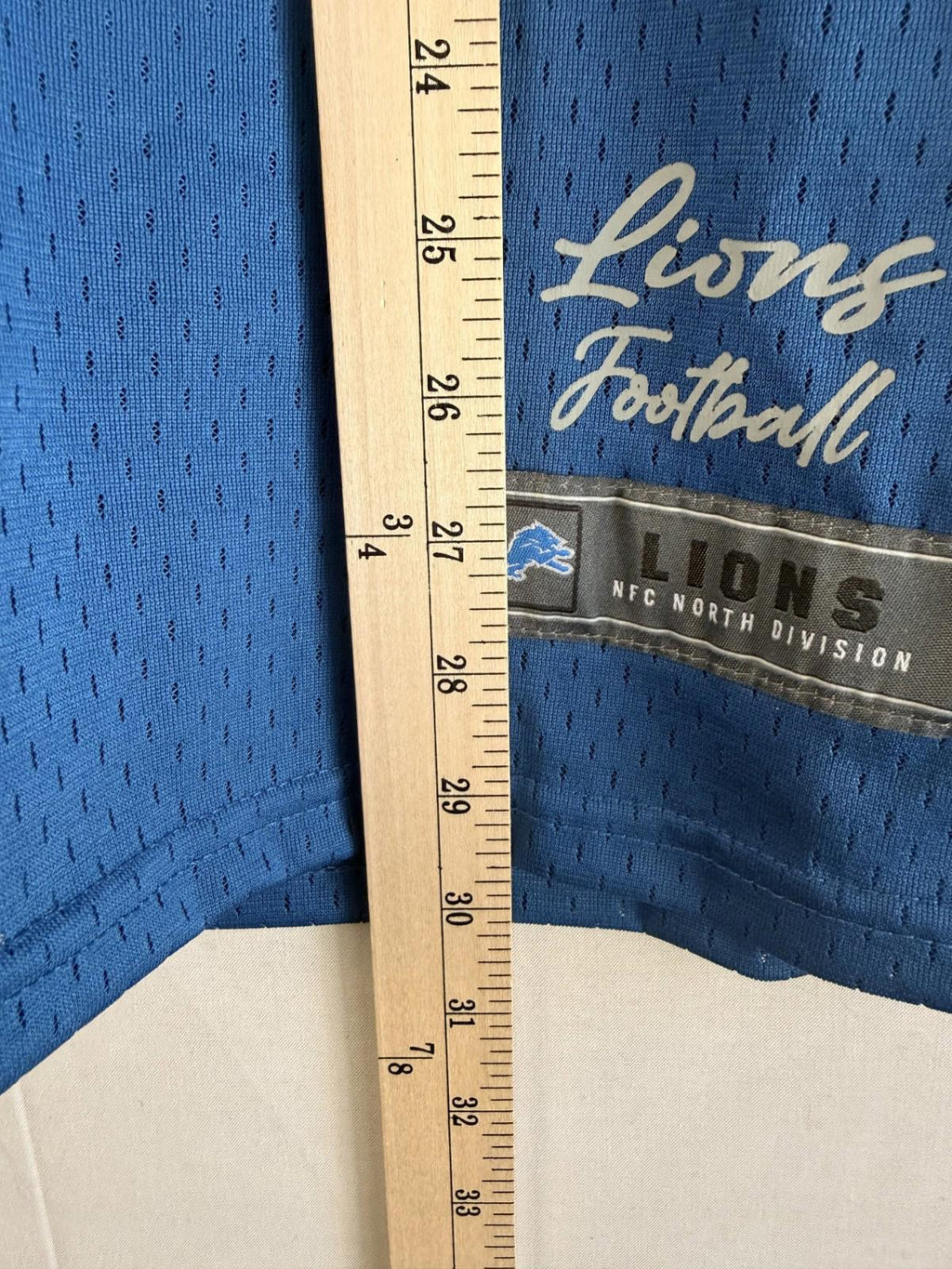 Detroit Lions Half practice/Half on-field Jersey Mens Sz M - NFL