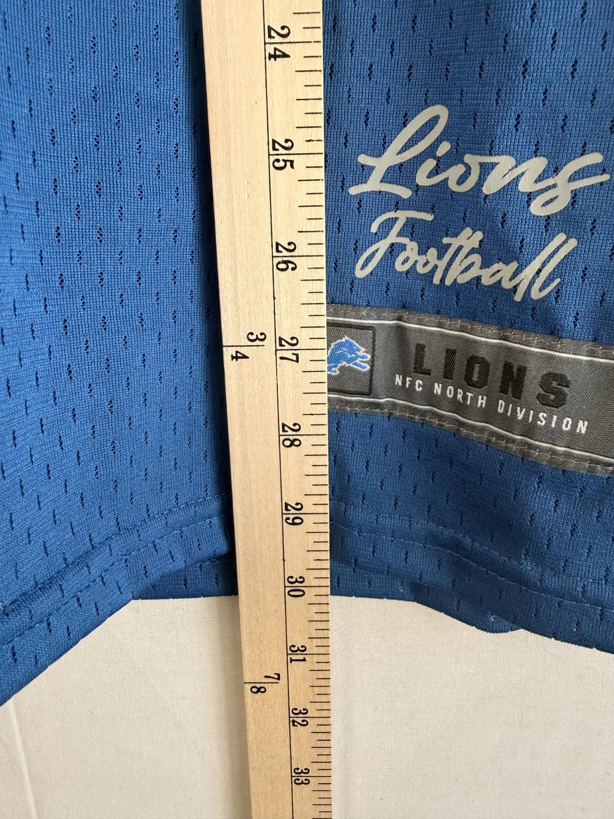 Detroit Lions Half practice/Half on-field Jersey Mens Sz M - NFL