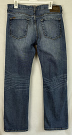 Ariat Mens Blue Jeans Straight Leg Fit Denim M5 34/32 Pants Distressed Cowboy