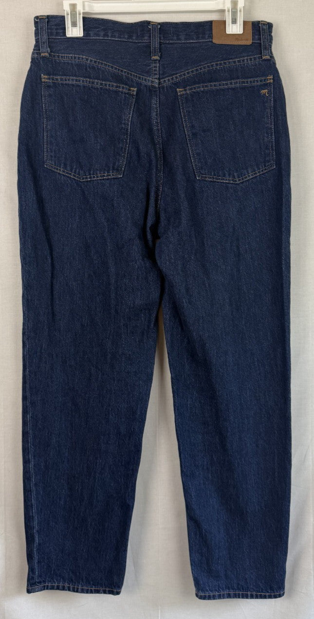 Madewell Baggy Tapered Jeans Womens Size 28 Medium Wash Blue Denim