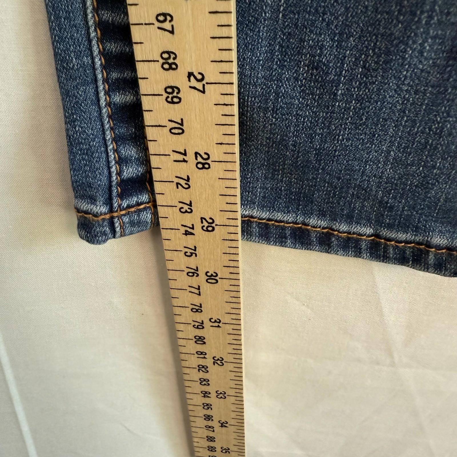Seven 7 Tummyless High Rise Jeans Womens Size 16 Dark Wash Skinny Stretch Denim