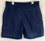 Hurley 9” Cargo Pockets Workwear Shorts Mens 36 Navy Blue Casual Y2K