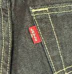 Levis 501 Original Fit Jeans Mens 32x30 Dark Wash Indigo Straight Leg Button Fly
