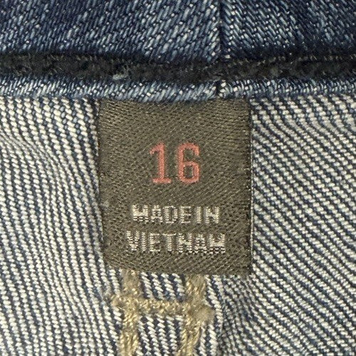 Torrid Women Size 16 Mid-Rise Mid Short Vintage Stretch Denim Blue