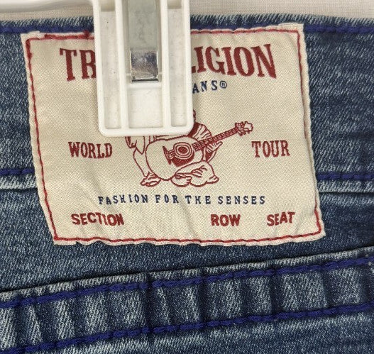 NEW - True Religion Mens Ricky Relaxed Straight Jeans Size 36 x 34