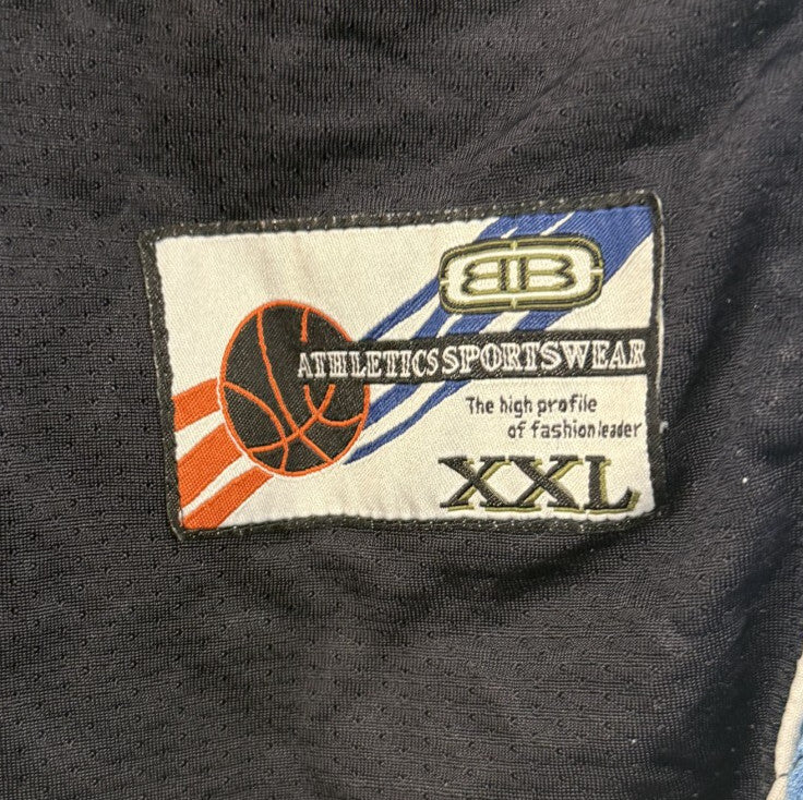 Vintage ZEN Athletics New York Basketball Jersey Men's Size 2XL Blue Light Blue