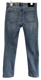 Eddie Bauer Jeans Mens Sz 32x32 Straight Leg Stretch Acid Wash Denim Blue