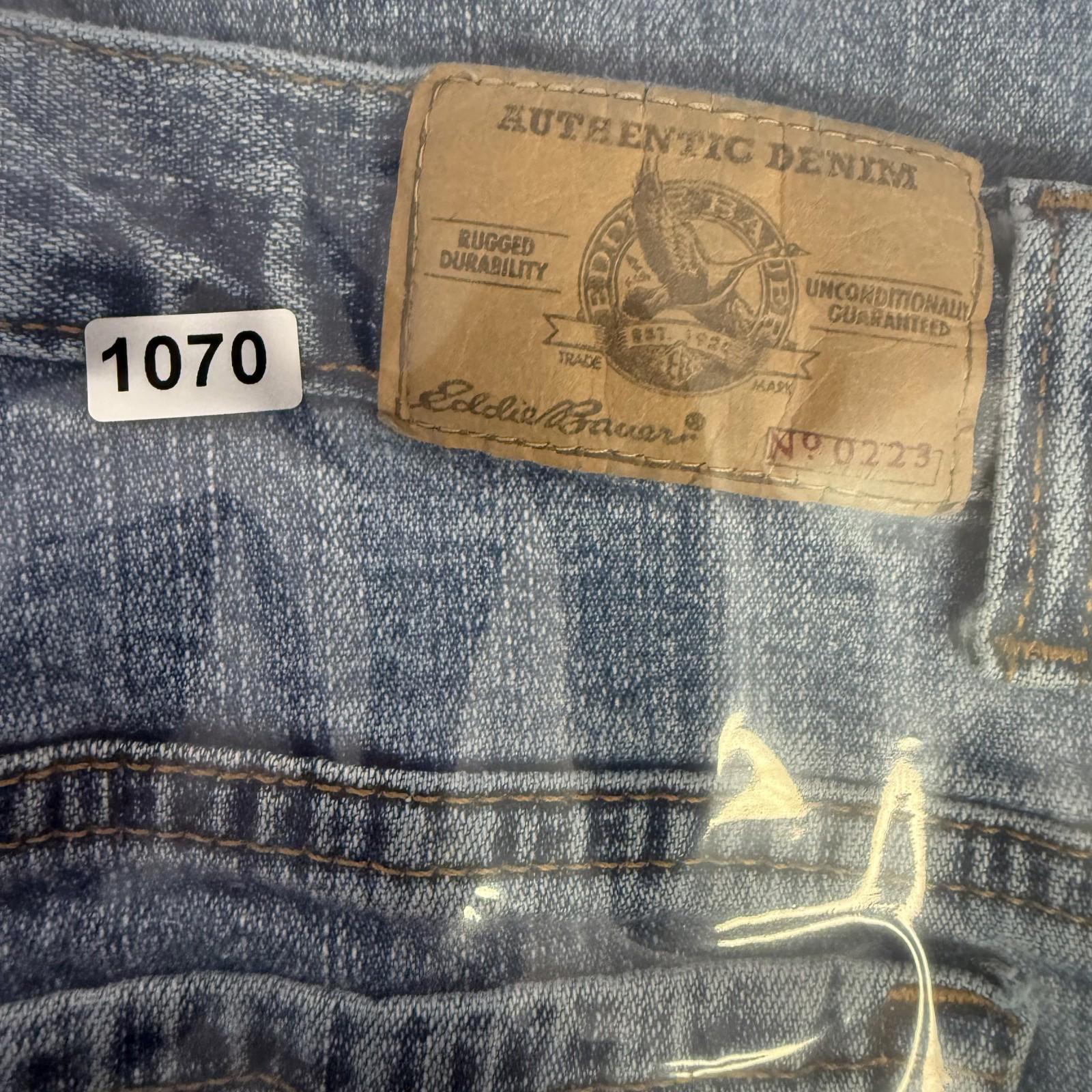 Eddie Bauer Womens Jeans Sz 10 Petite Blue Denim Pants Bootcut 5-Pocket