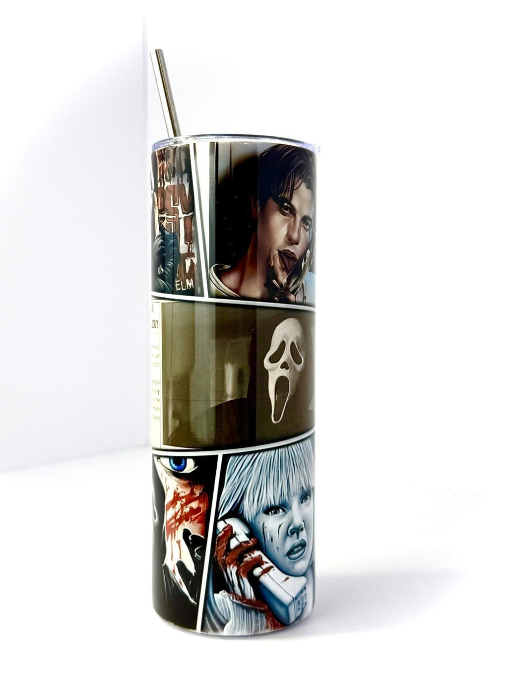 20 oz Scream Stainless Steel Tumbler with Lid, Straw